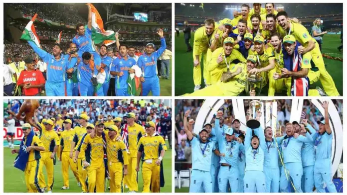 3 Best Teams in ODI Mens World Cup History